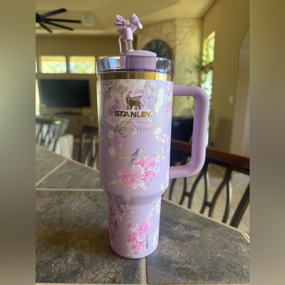 Stanley Purple Floral Tumbler